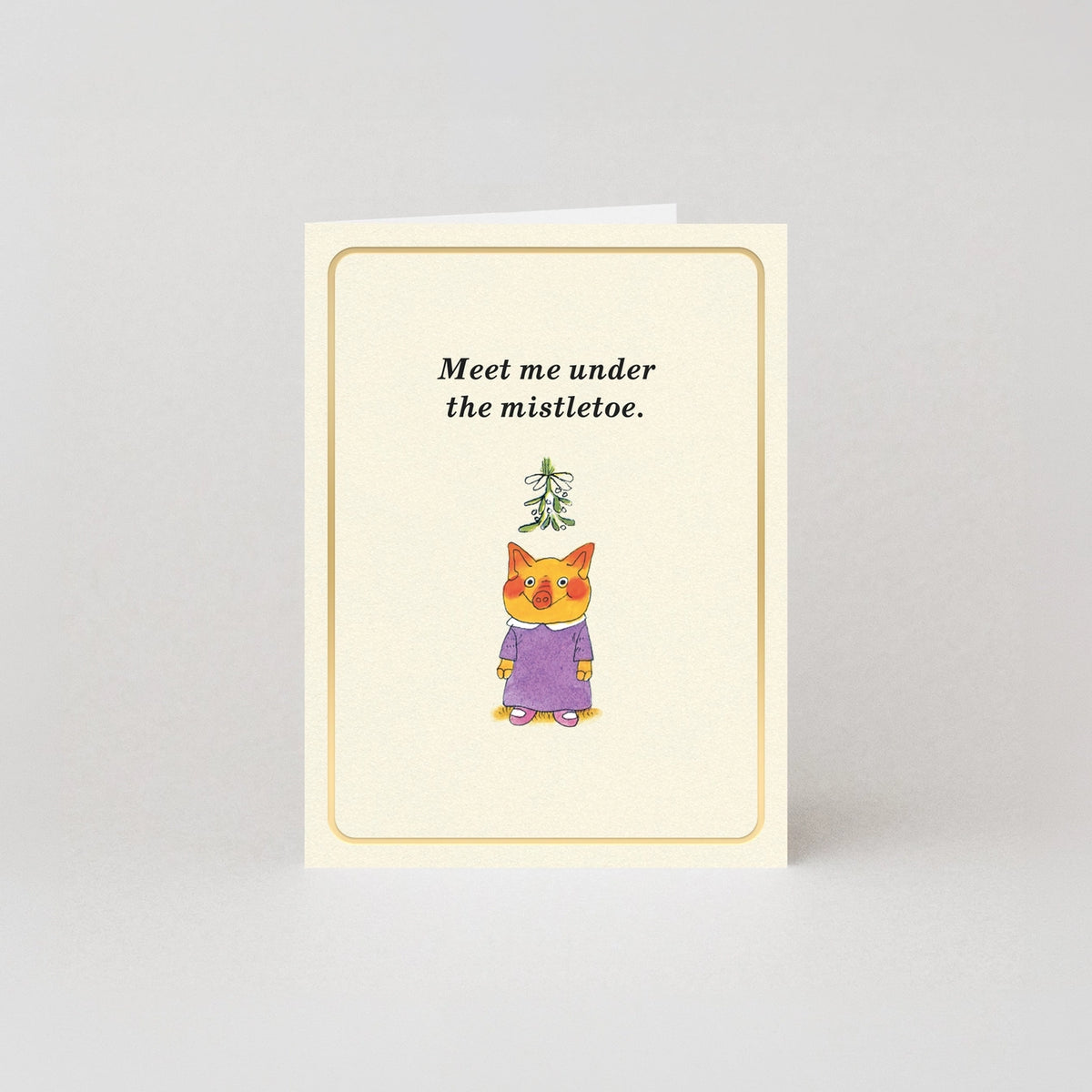 Under The Mistletoe Mini Card