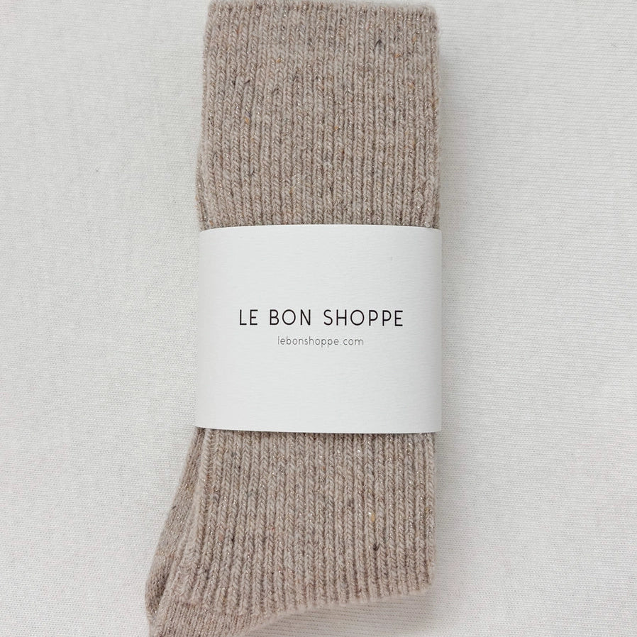 Le Bon Shoppe Winter Sparkle Socks - Champagne