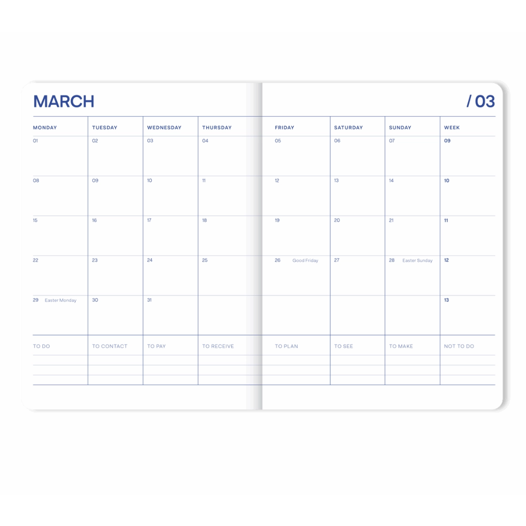 Fabrique 18 Months Diary 2026-2027 - Sun Beige