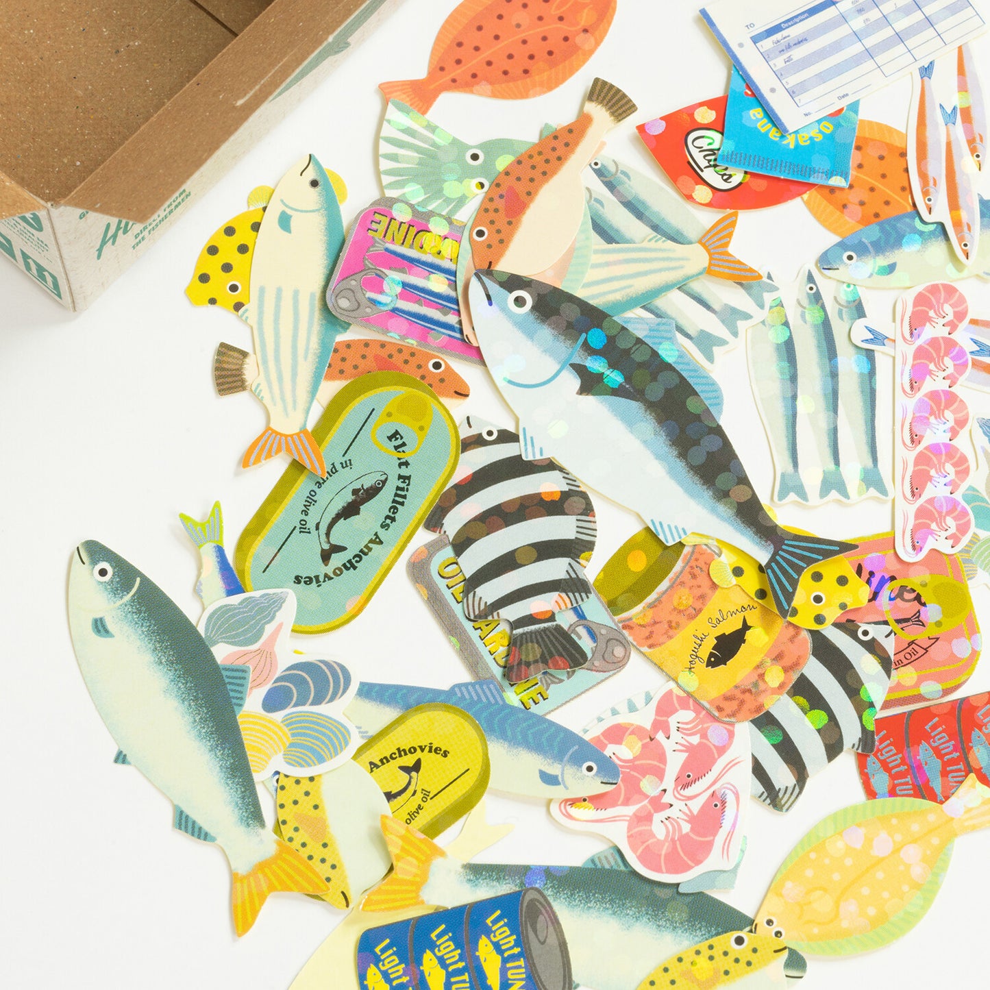 Miniature Sticker Box - Fish
