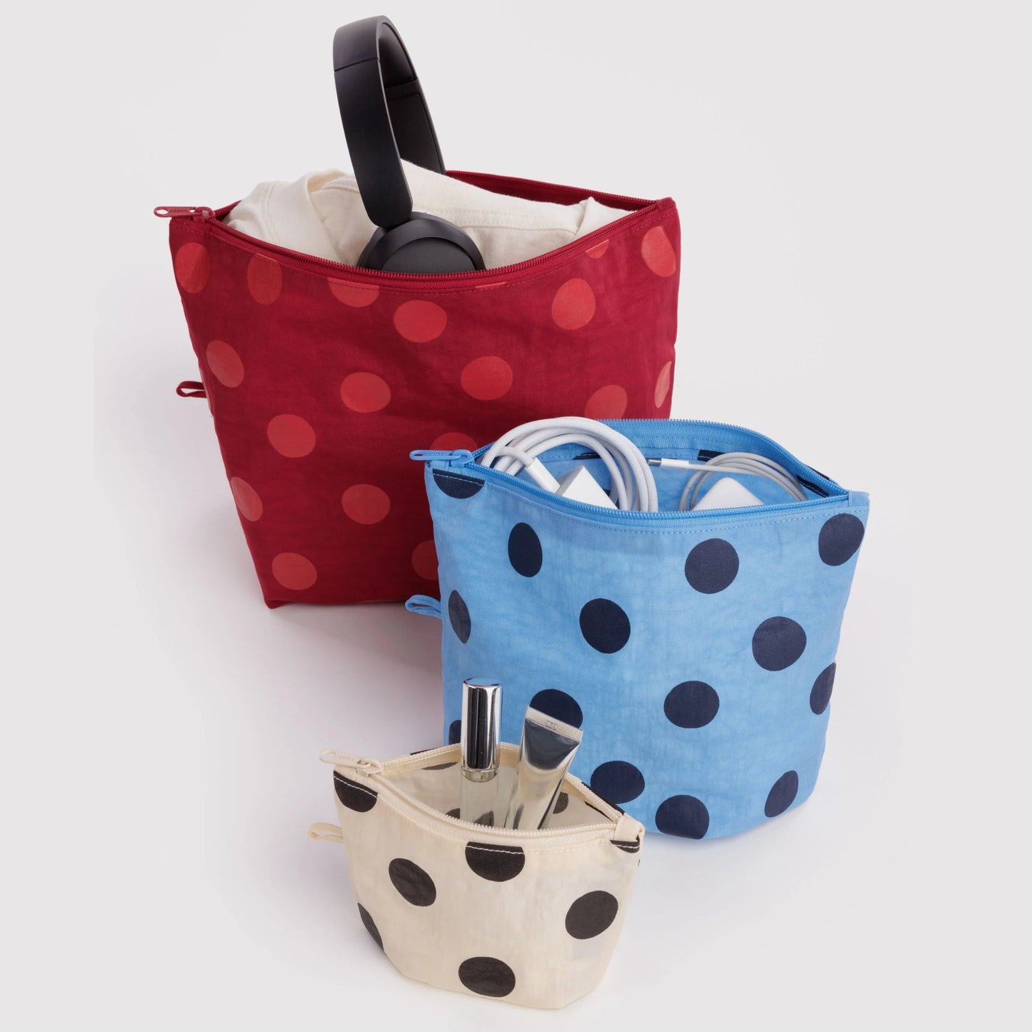 Baggu Go Pouch Set - Polka Dot Mix
