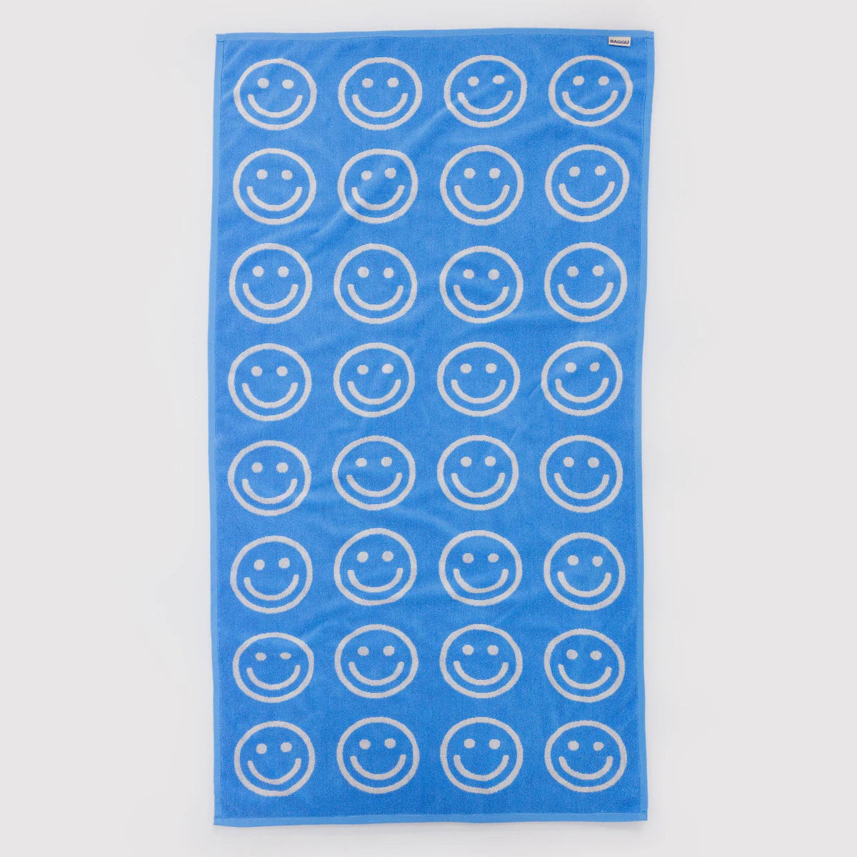 Baggu Bath Towel - Sky Blue Happy