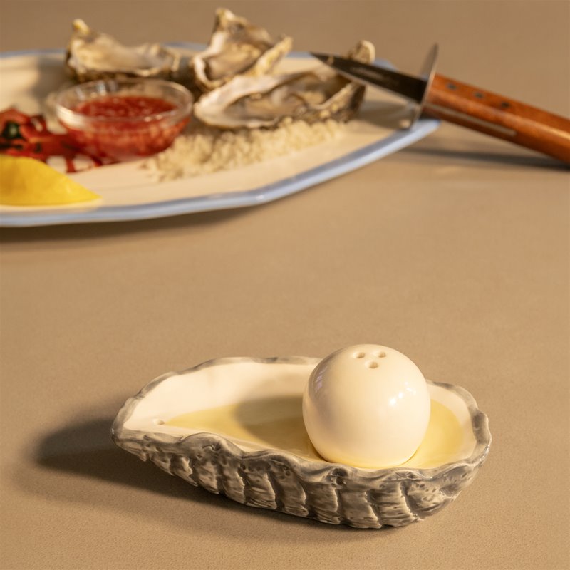 &K Salt & Pepper Shakers - Oyster