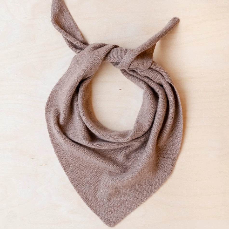TBCo Merino Wool Triangle Scarf - Coffee