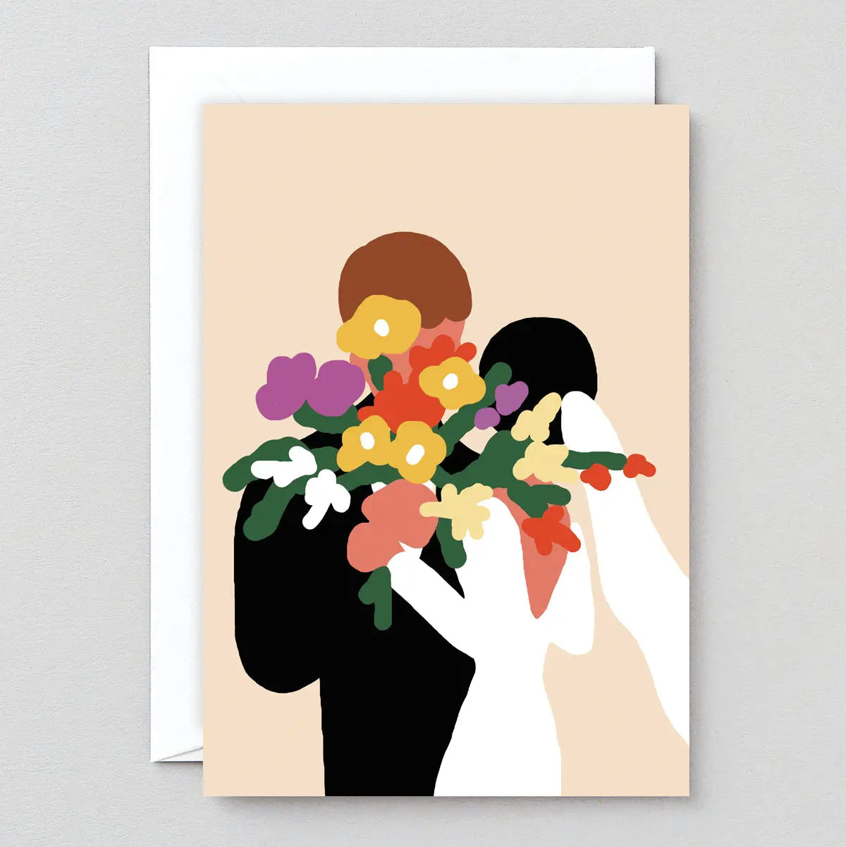 Wedding Day Flowers Card