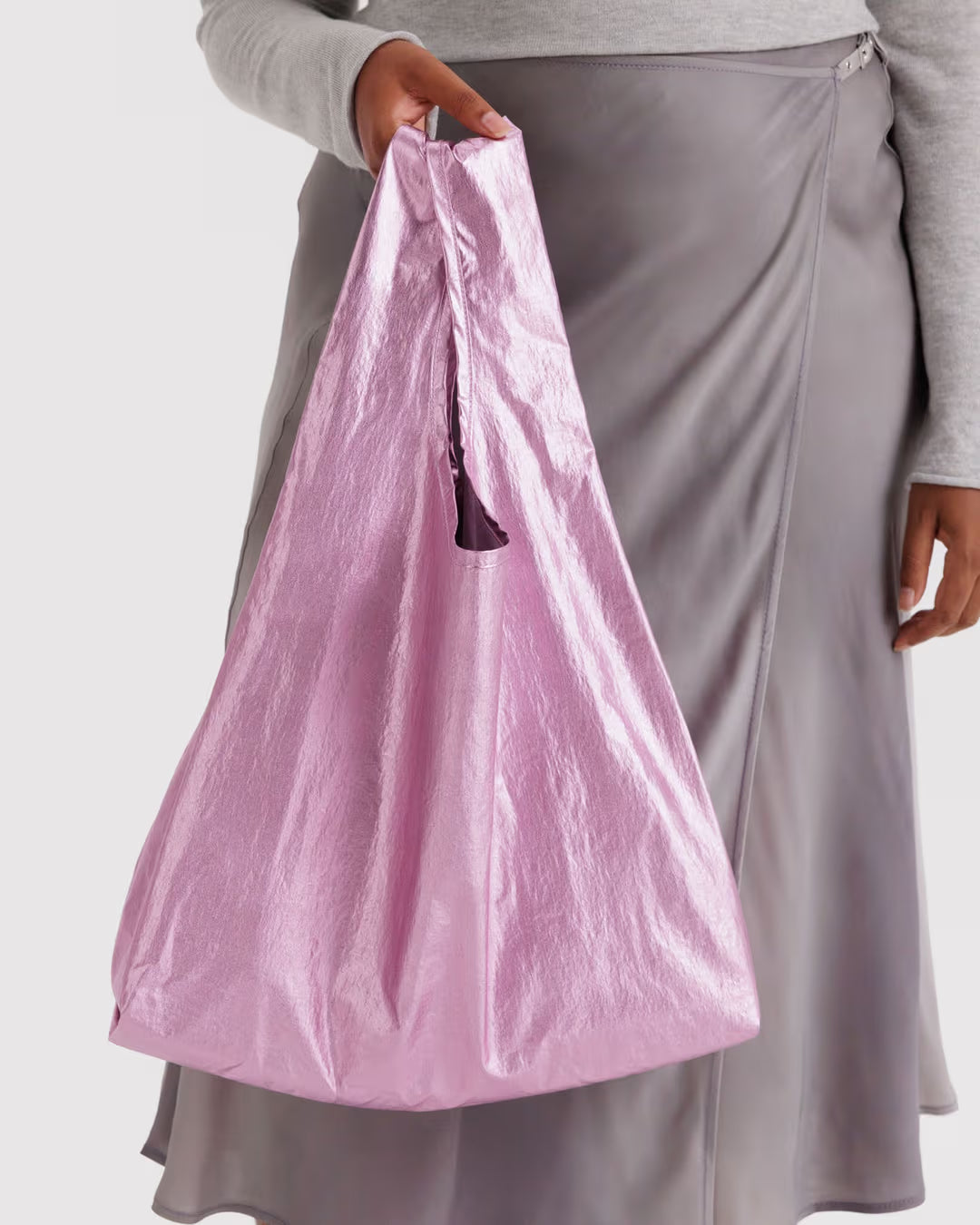 Baggu Standard Reusable Bag - Blush Metallic