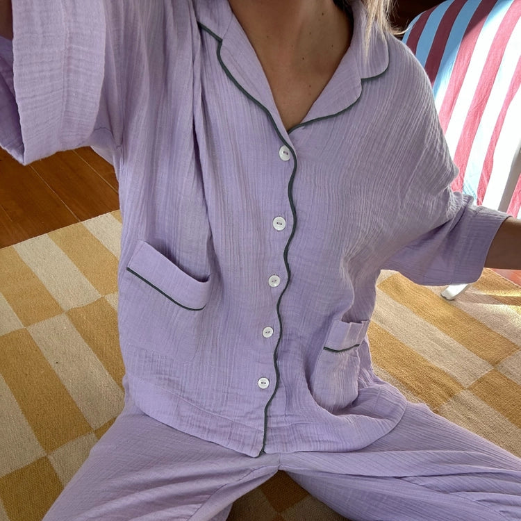 TBCo Pyjamas - Cropped Lilac