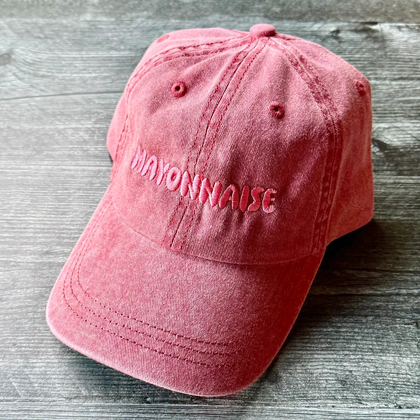 Embroidered Dad Cap - Mayonnaise