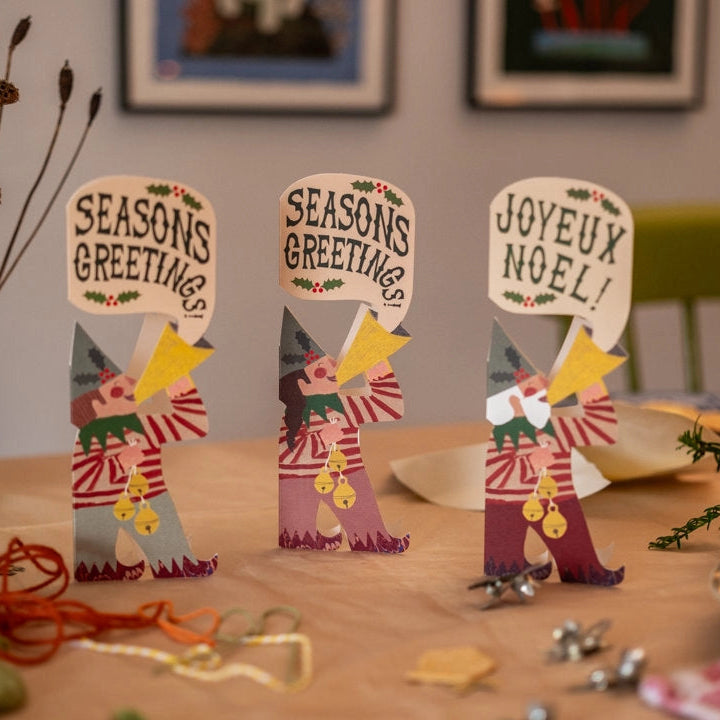 Hadley Paper Goods Christmas Elf Boy Card