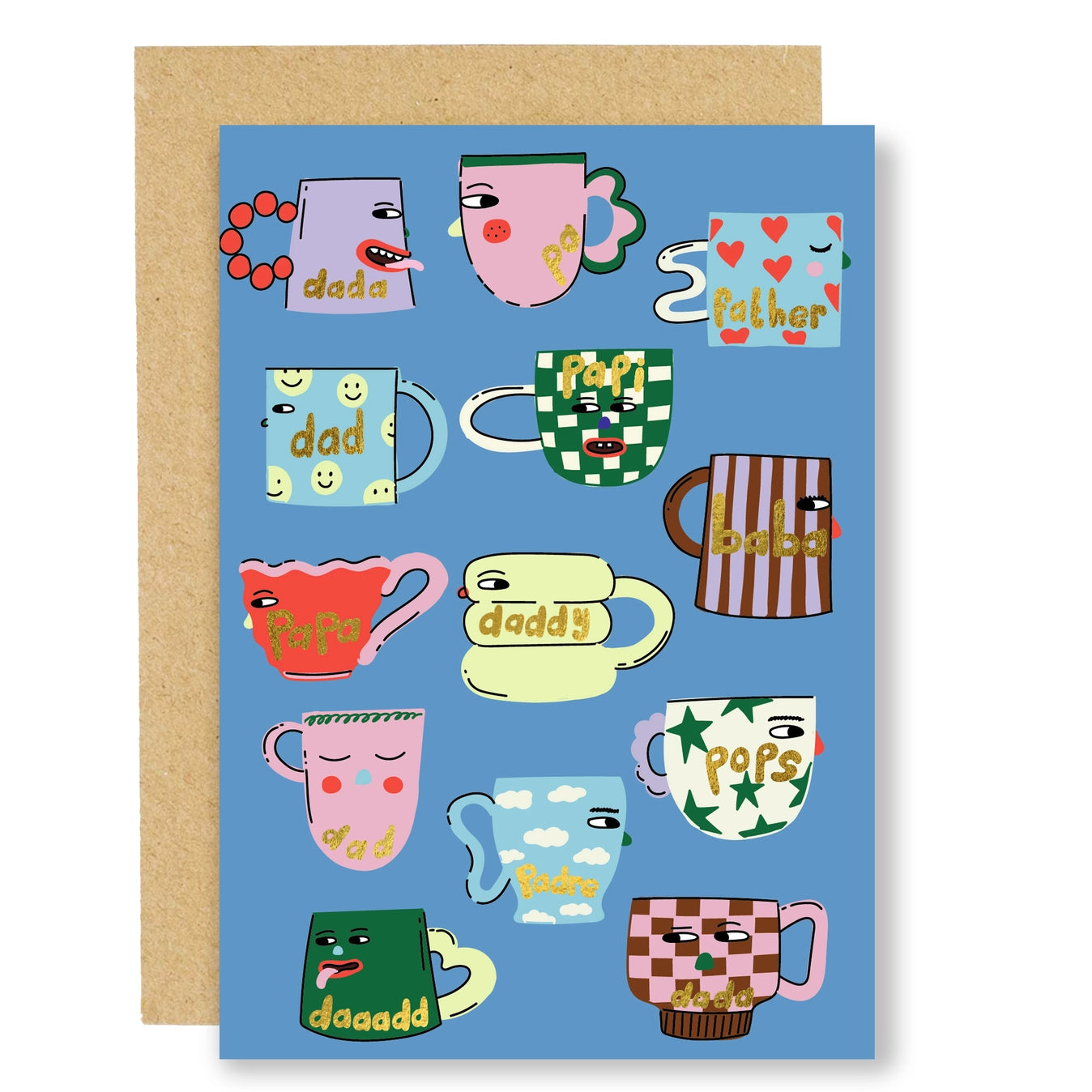 Papa Mugs Card