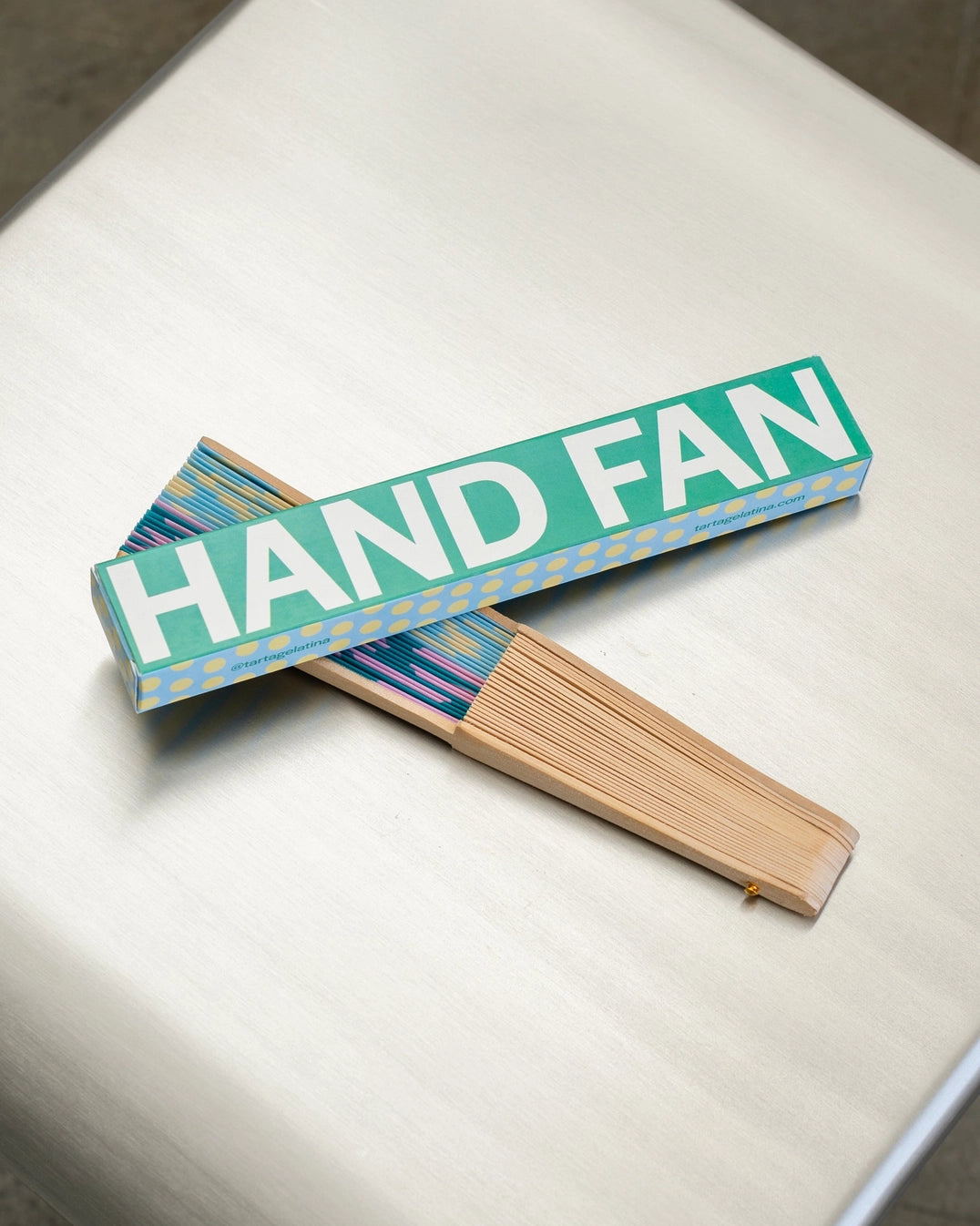 Tarta Gelatina Hand Fan - Spots