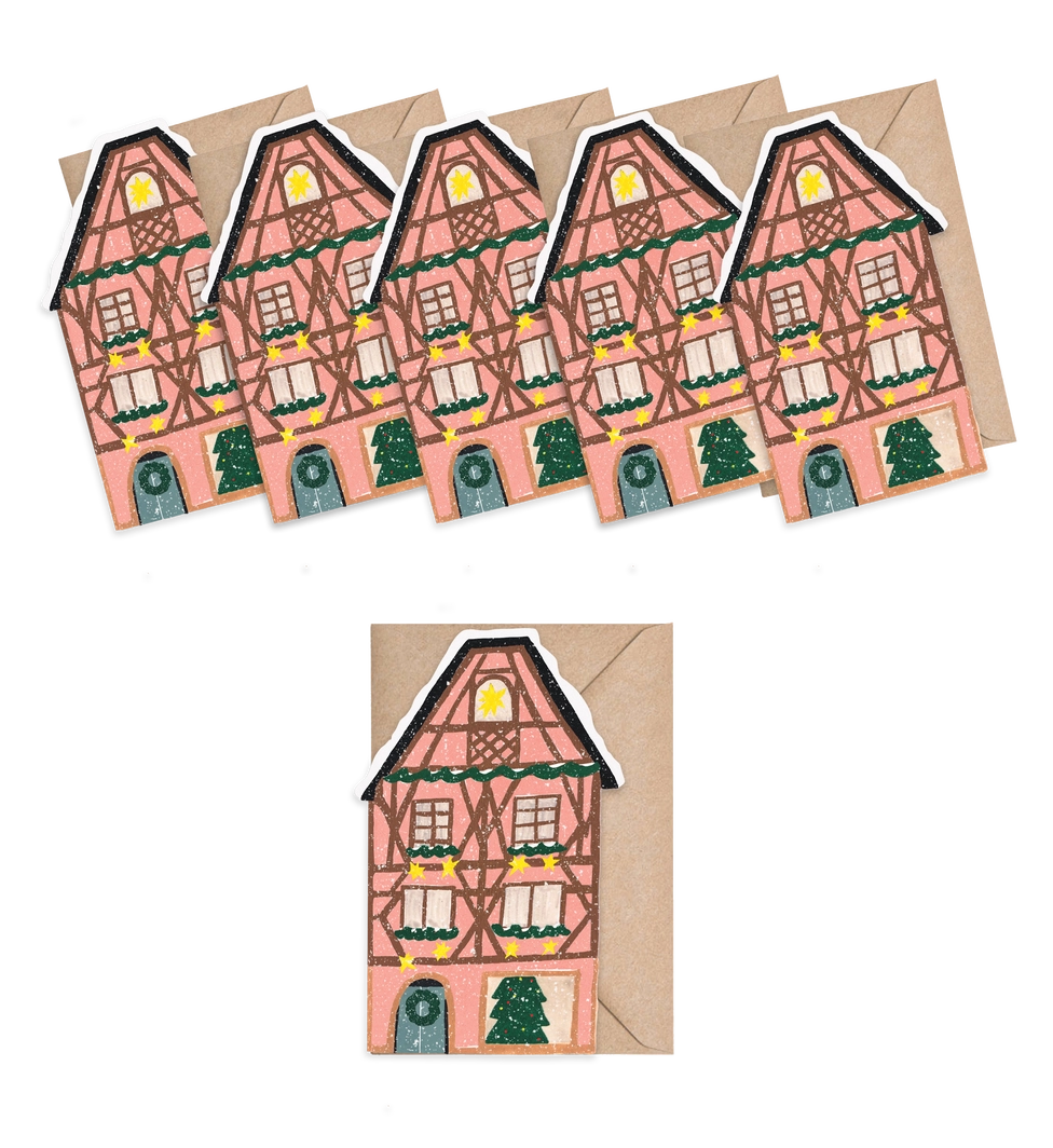 Isatopia Mini Cards - Pink Cottage