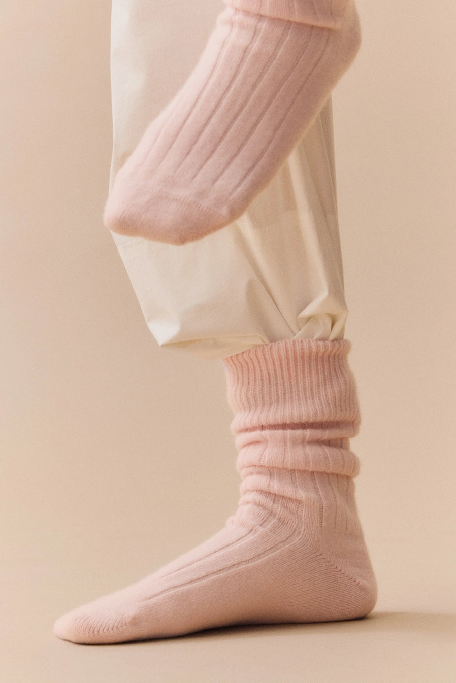 Pairs Merino Bed Sock - Frosting Pink