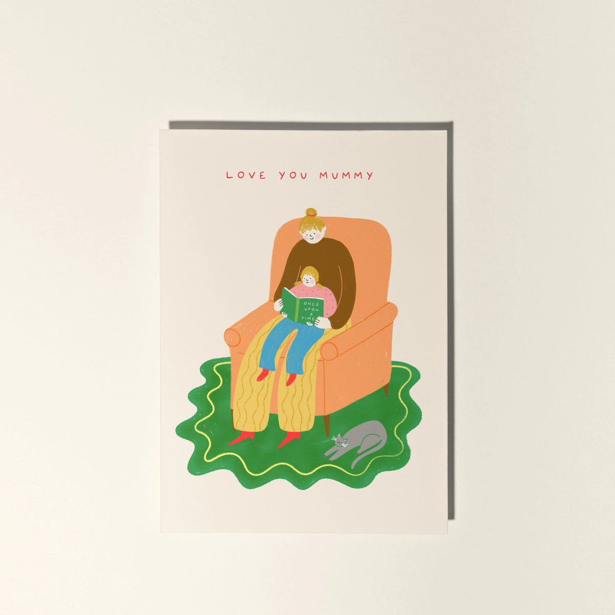 Cosy Reading Mummy Card