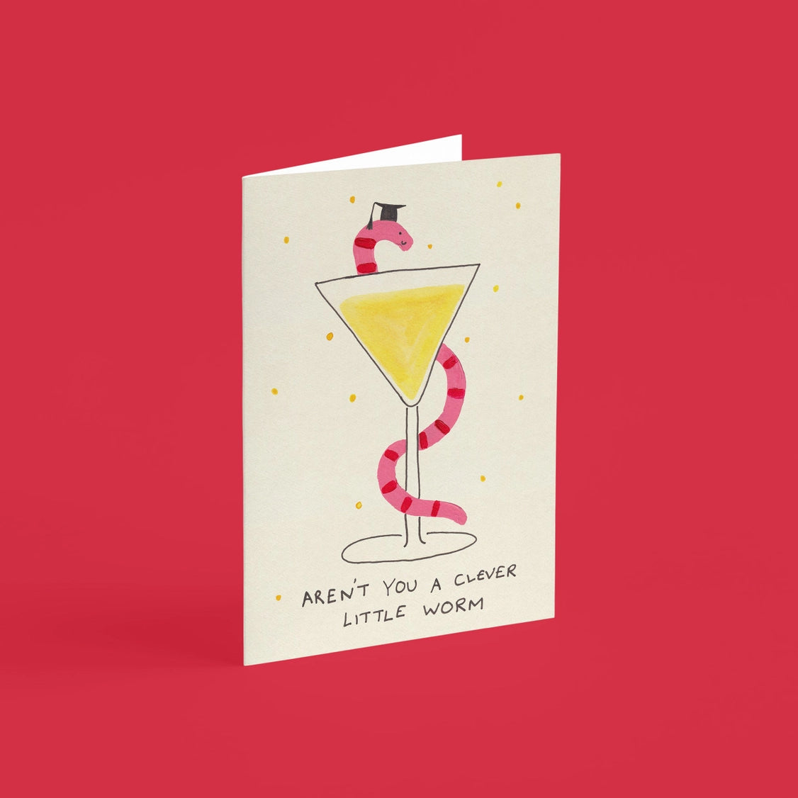 Clever Little Worm Card