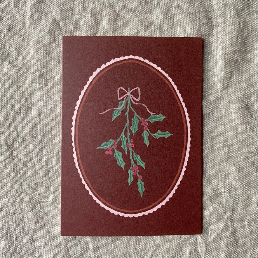 Holly Christmas Card