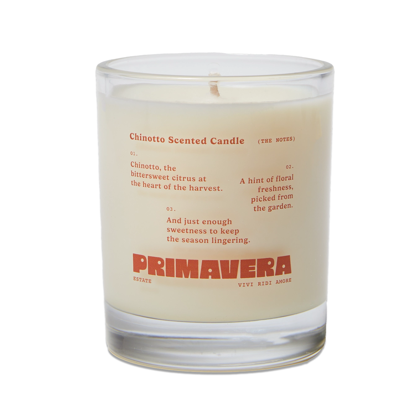 Primavera Estate Candle - Chinotto (That's Bitter Orange)