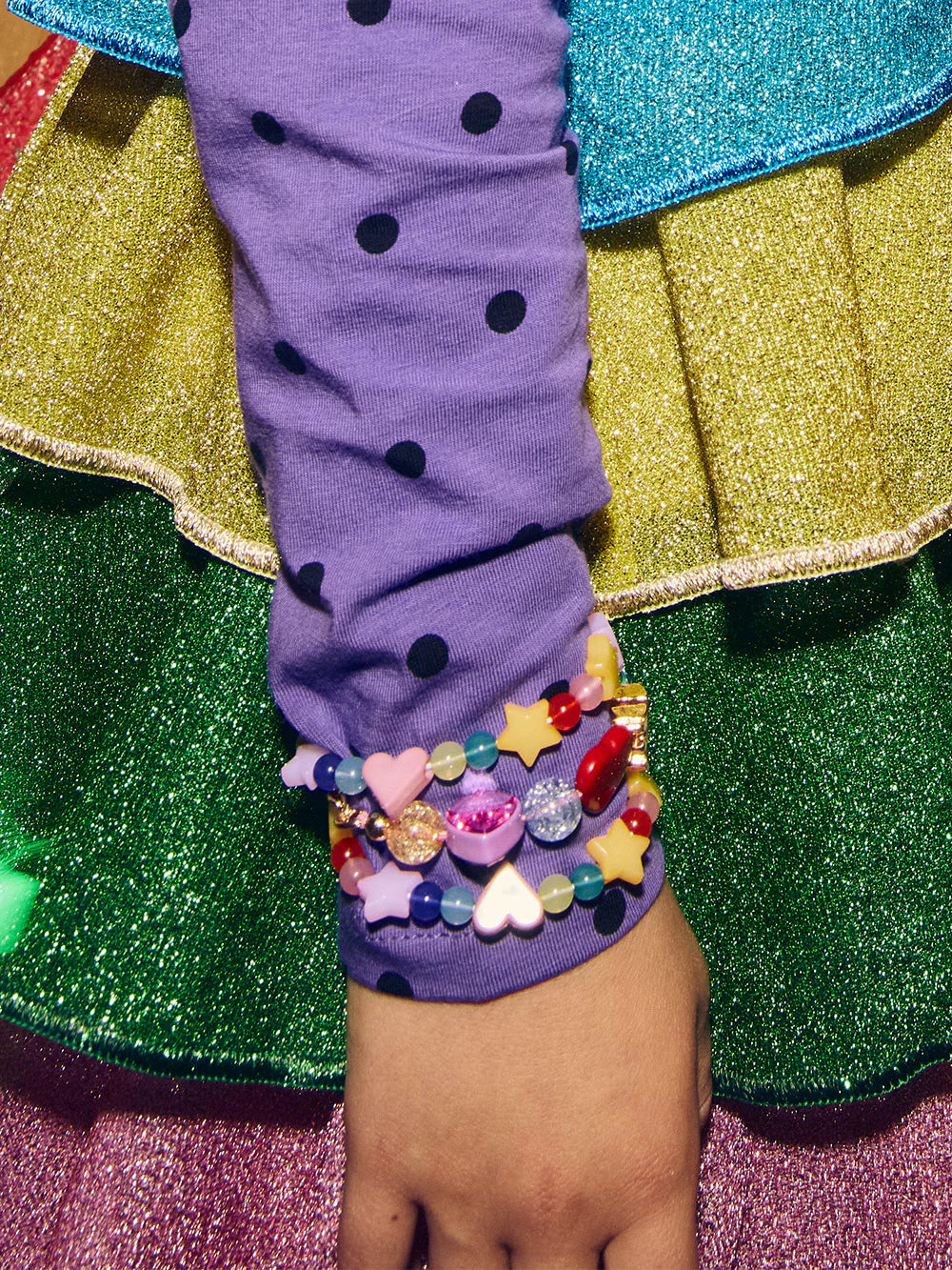 Charm Beaded Bracelet Set