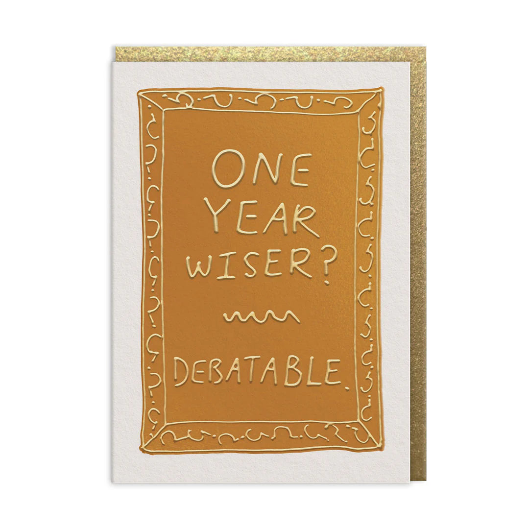 One Year Wiser Birthday Card