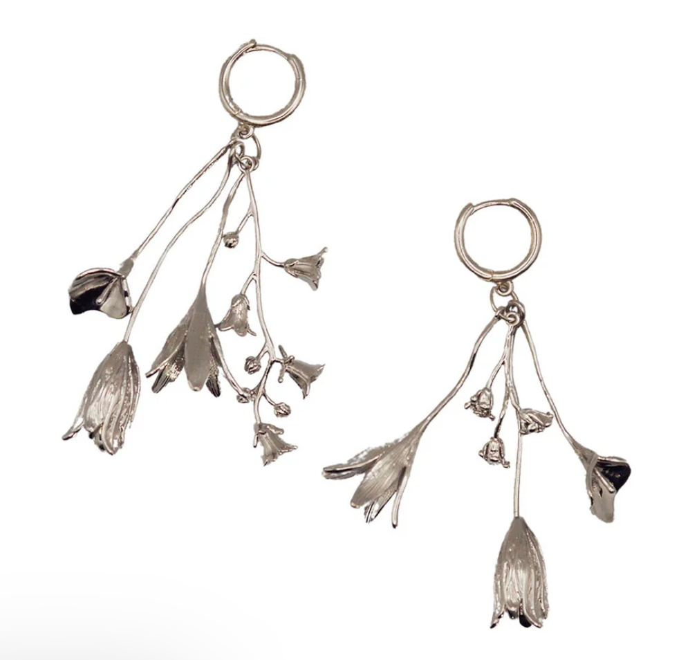 Blóma! Solstice Bouquet Earrings in Silver