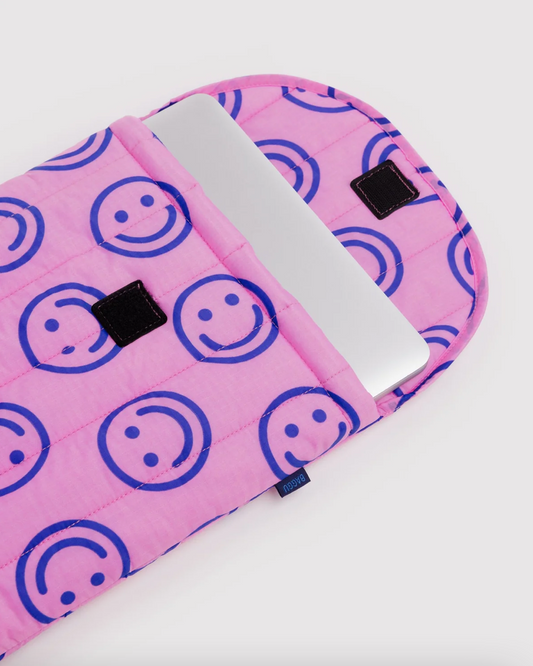 Baggu Laptop Case 13/14" - Pop Pink Happy