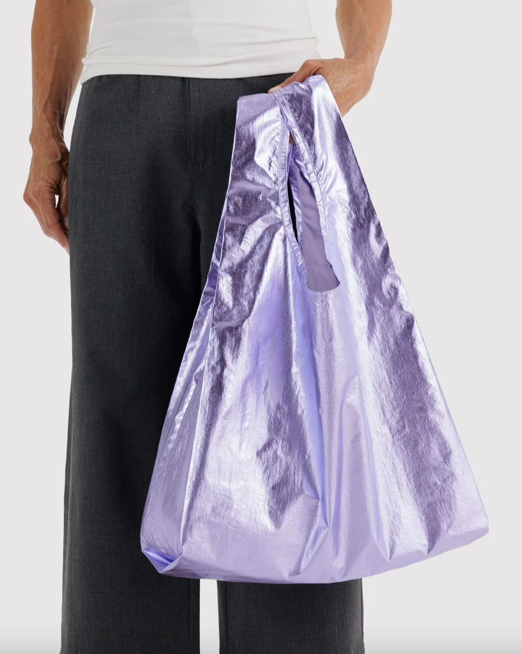 Baggu Standard Reusable Bag - Lavender Metallic
