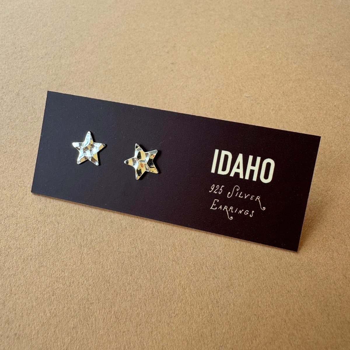 Silver Stud Earrings - Stars