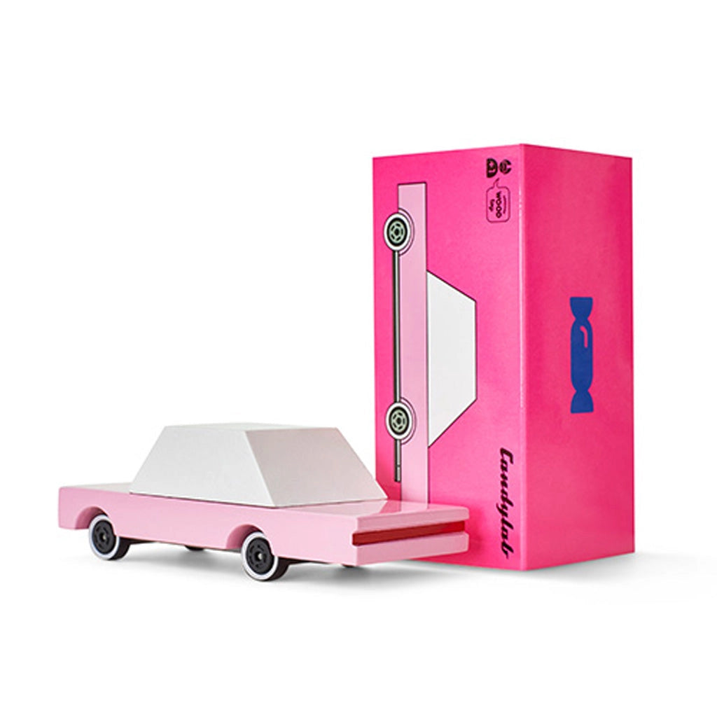 Candylab Wooden Diecast Car - Pink