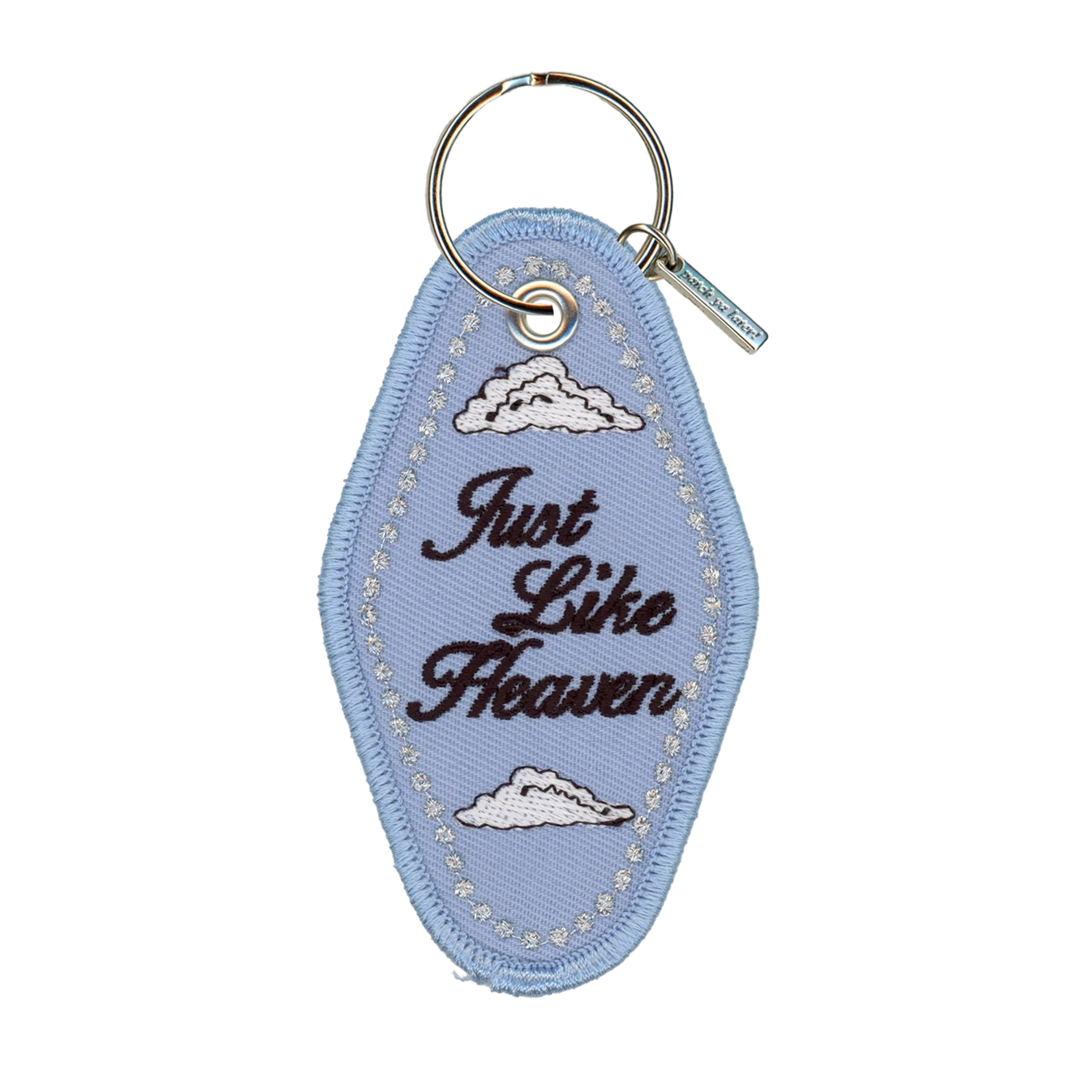 Just Like Heaven Embroidered Keychain
