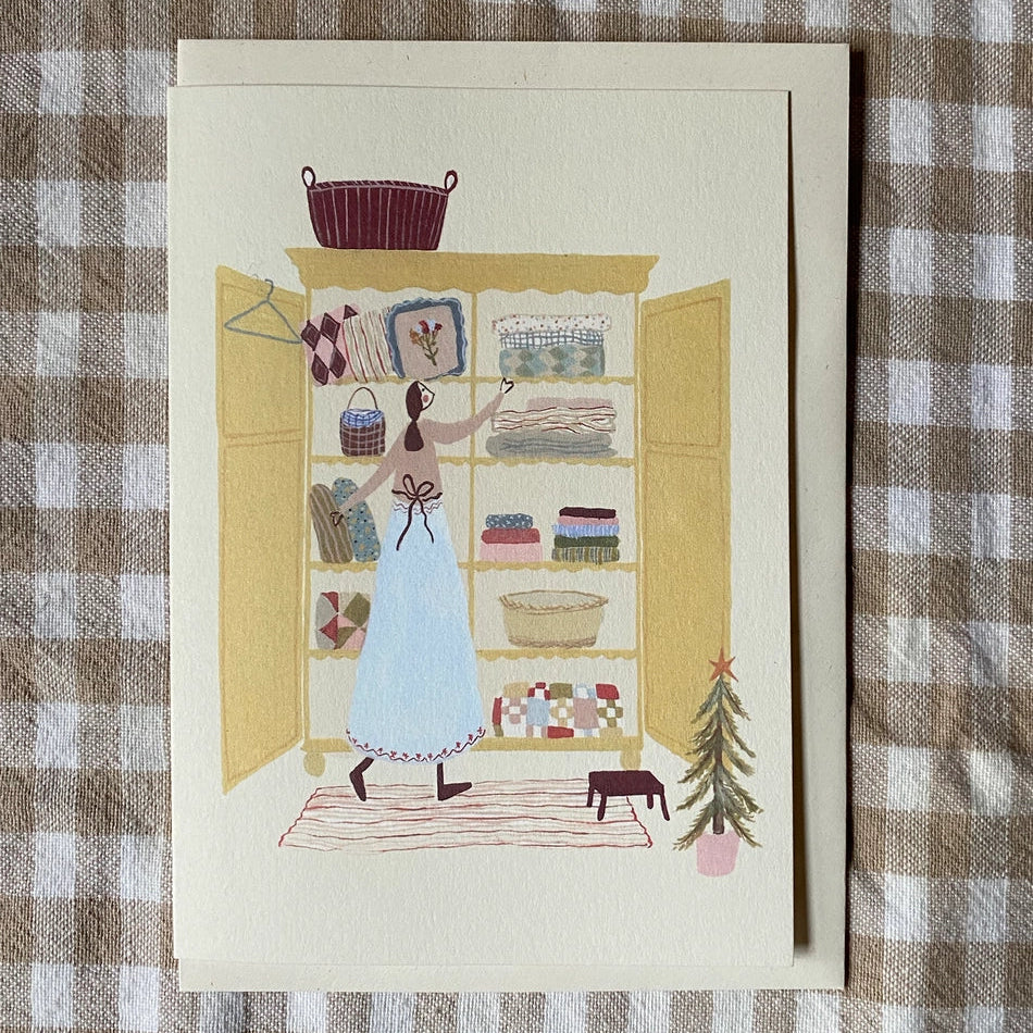 Bringing Out the Winter Linens Card