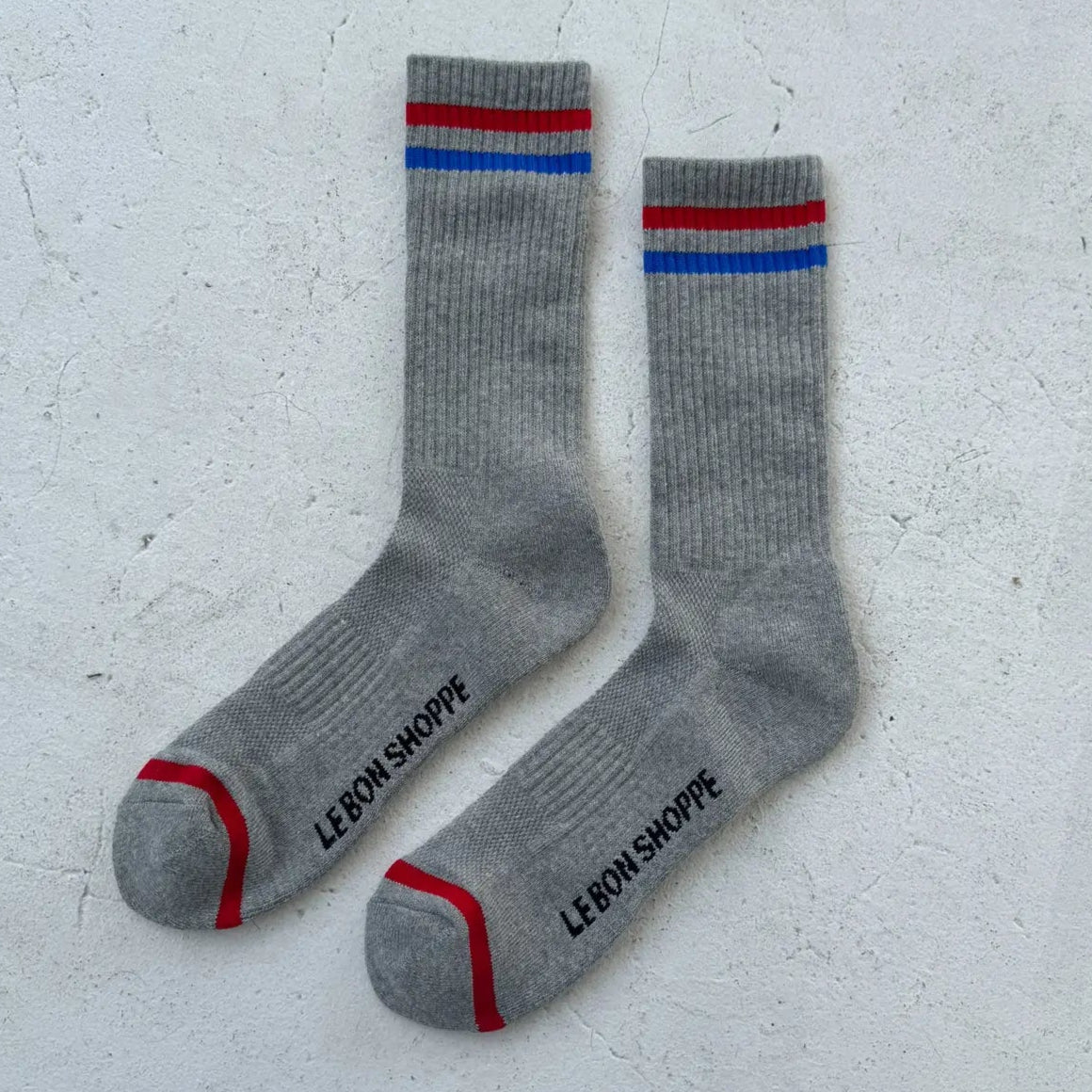 Le Bon Shoppe Extended Boyfriend Socks - True Grey