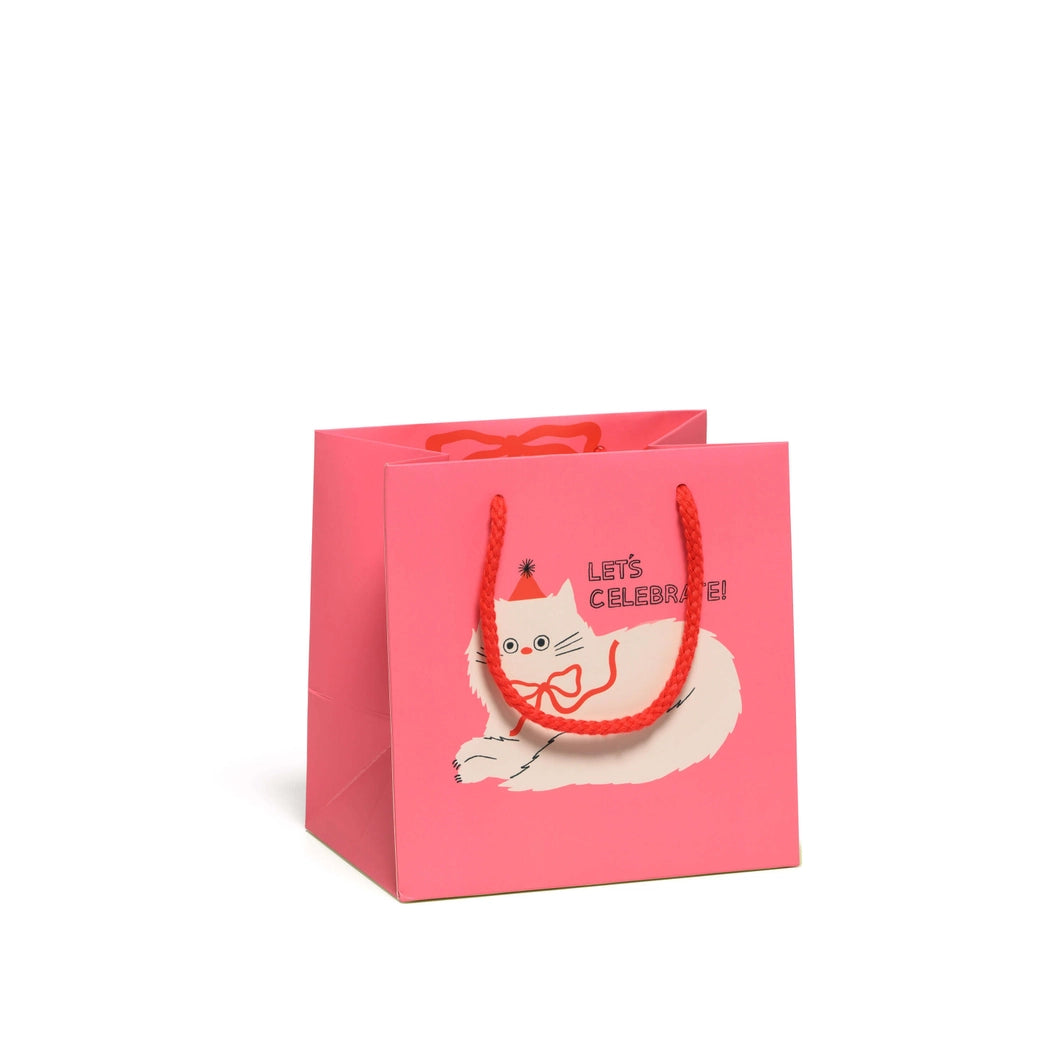 Small Gift Bag - Let's Celebrate Cat