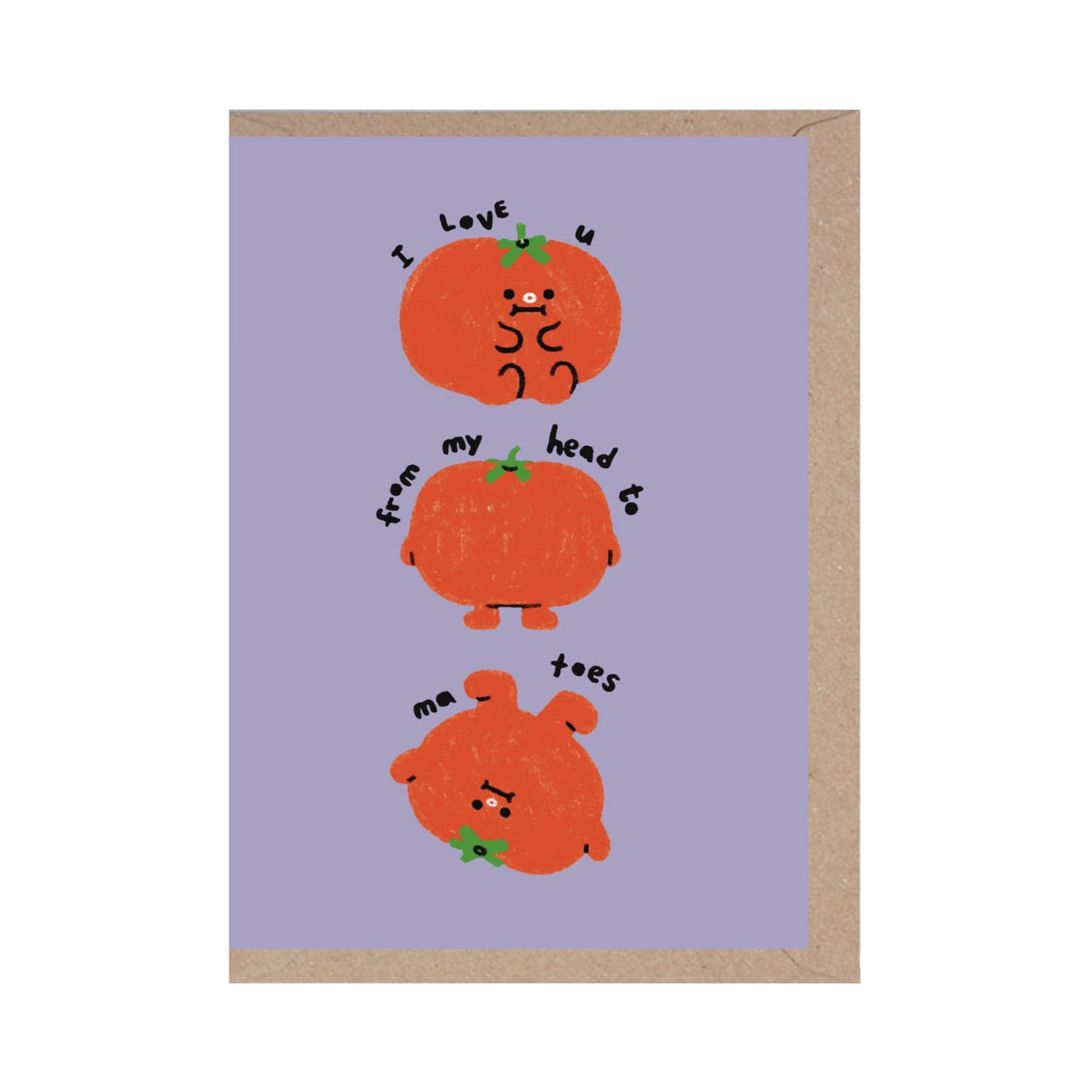 I Love You To Ma Toes Card