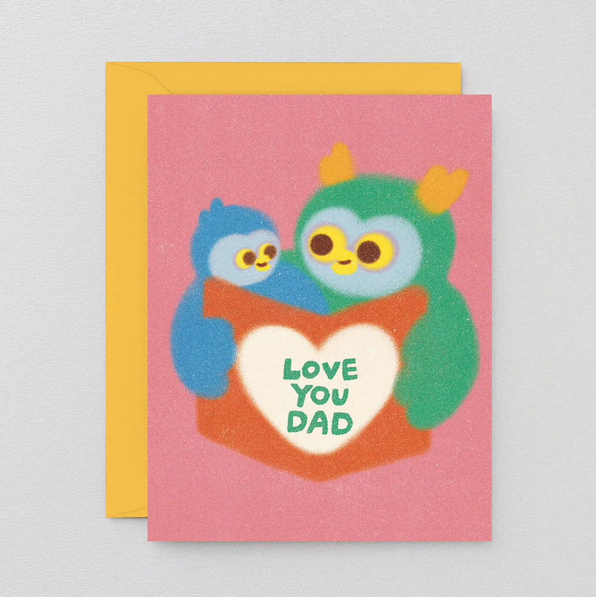 Love You Dad Owl Card