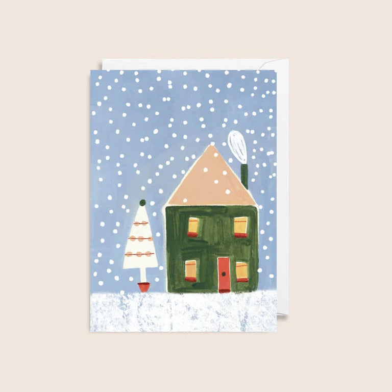Christmas House Mini Card