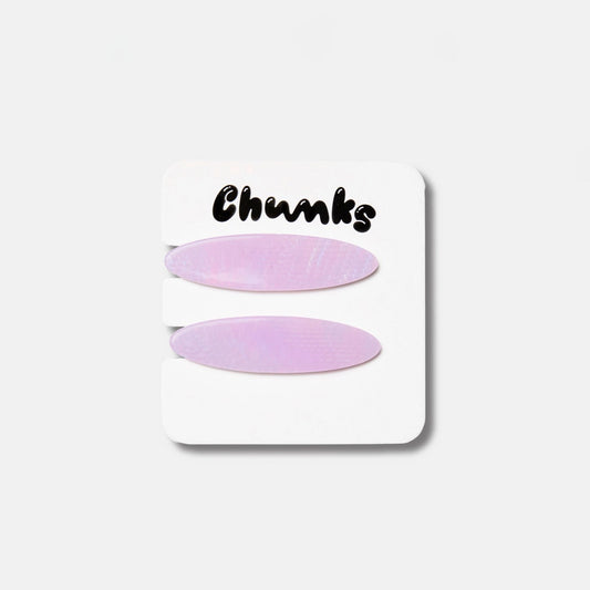 Chunks Allie Clips in Oval Shimmer