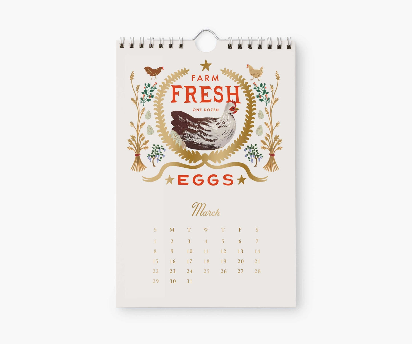 Rifle Paper Co 2026 Wall Calendar - Country Farm