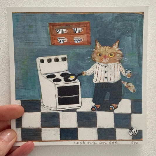 Moggshop Small Print - Cooking An Egg