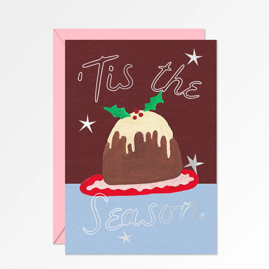 Tis The Season Pudding Christmas Card