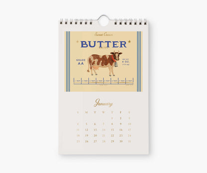 Rifle Paper Co 2026 Wall Calendar - Country Farm