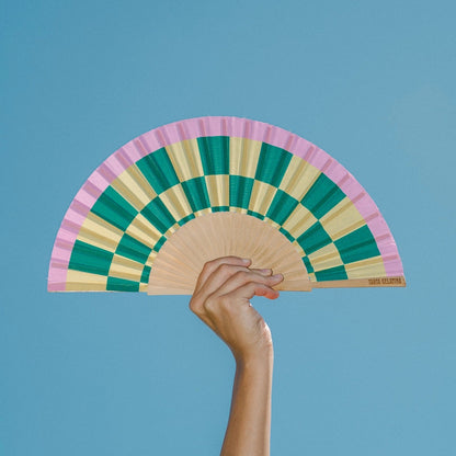 Tarta Gelatina Hand Fan - Stripes