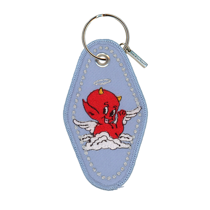 Just Like Heaven Embroidered Keychain