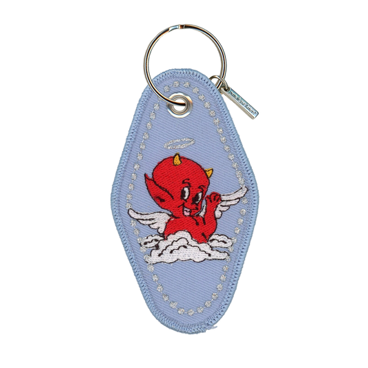 Just Like Heaven Embroidered Keychain