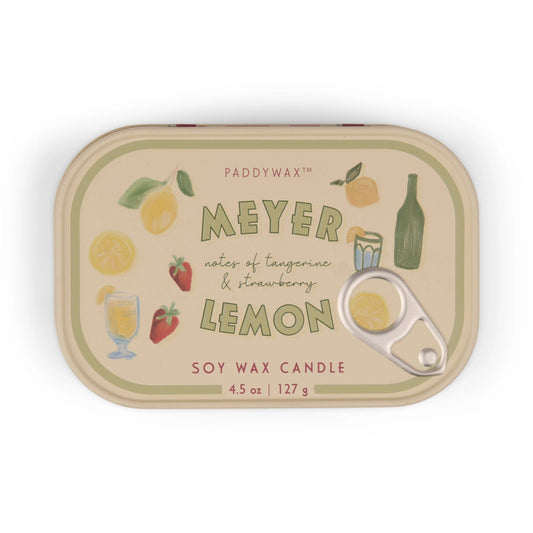 Paddywax Bistro Tin Candle - Meyer Lemon
