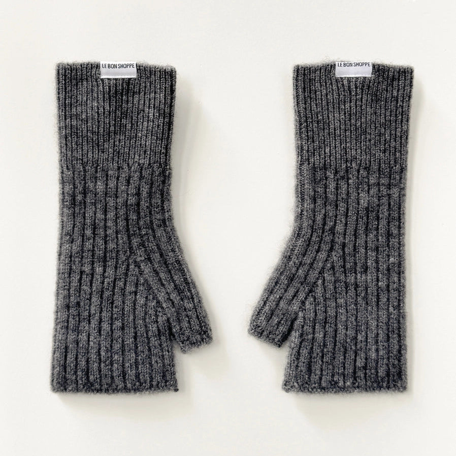 Le Bon Shoppe Cashmere Wrist Warmers - Charcoal