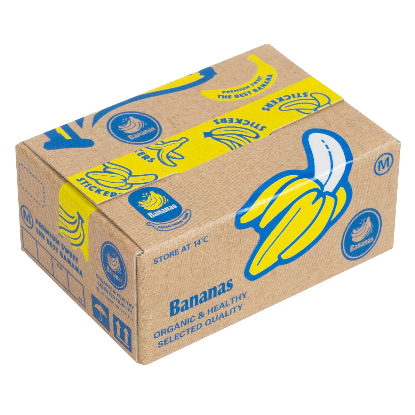 Miniature Sticker Box - Banana