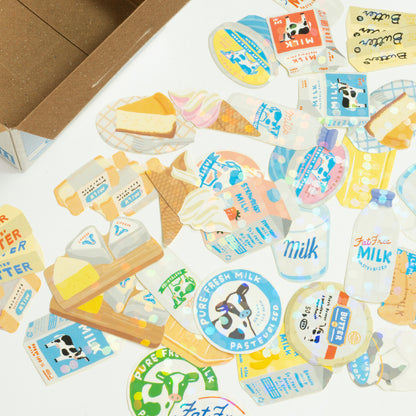 Miniature Sticker Box - Dairy