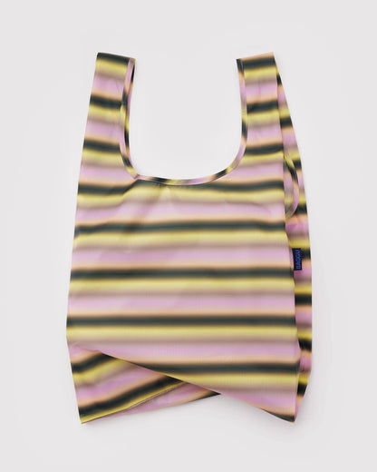Baggu Standard Reusable Bag - Gradient Stripe Pink and Yellow