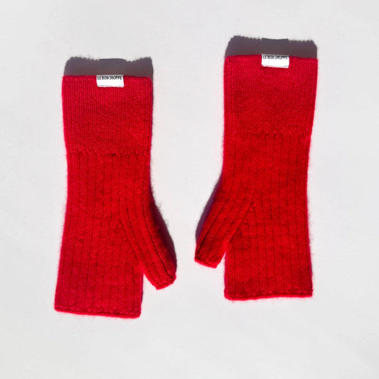 Le Bon Shoppe Cashmere Wrist Warmers - Red