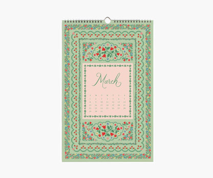 Rifle Paper Co 2026 Wall Calendar - Flora